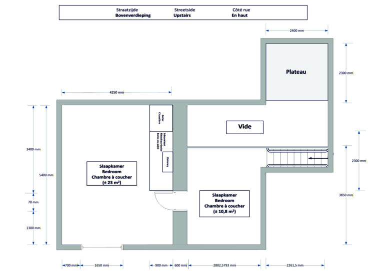 Plattegronden Boerderij Pa en Ma Hoofdgebouw Eerste Verdieping 768x543